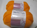 Patons Patonyle Merino 4 Ply Wool - Orange (1027)