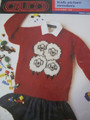 CRUCCI KNITTING LEAFLET KIDS PICTURE KNITS NO 100,4 STYLES,67-82 CM