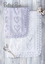 Peter Pan Knitting Pattern - Baby Blanket (P1308)