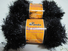 Panda Sparkles Yarn - Black (119)