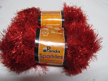 Panda Sparkles Yarn - Red (114)