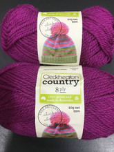 Cleckheaton Country 8 Ply Wool - Magenta (2330)