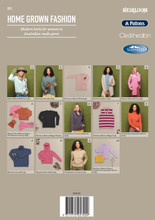 Home Grown Fashion - Patons, Cleckheaton, Heirloom & Shepherd Knitting Pattern (372)