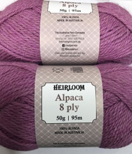 Heirloom Alpaca 8 Ply Wool - (6982)