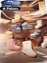 Shepherd Patons Knitting Pattern - Booties, Shoes and Socks (2135)