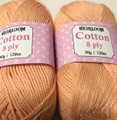 Heirloom Cotton 8 Ply Yarn - Peach Soda (6648)