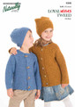 Naturally Yarns Knitting Pattern - Kids Jacket & Hat (K345)