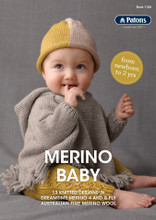 Merino Baby - Patons Knitting  Pattern (1106) cover
