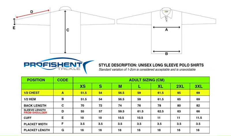 Profishent Shirt OZ Top End - Adult Sizes