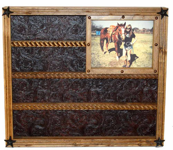 Trophy Buckle Display with Picture Frame