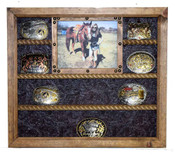 Buckle Display Picture Frame Combo