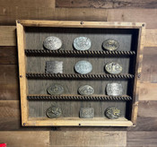 20 Buckle Display for Rodeo buckles. Barrel Racing, Bronc Riding, Bull Riding, Chute dogging, Poles, Rodeo Awards