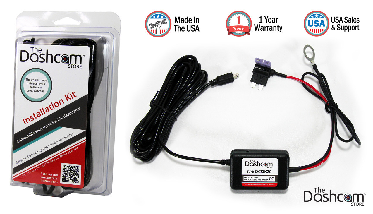 Universal Dashcam Installation Kit (Dash Cam Hardwire Kit) - Compatible with almost any dashcam