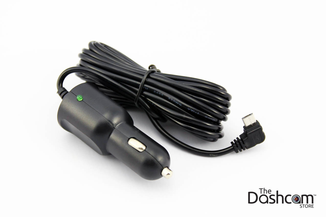 New 90 Right Angle Micro USB Cigarette Lighter Outlet Power Cord