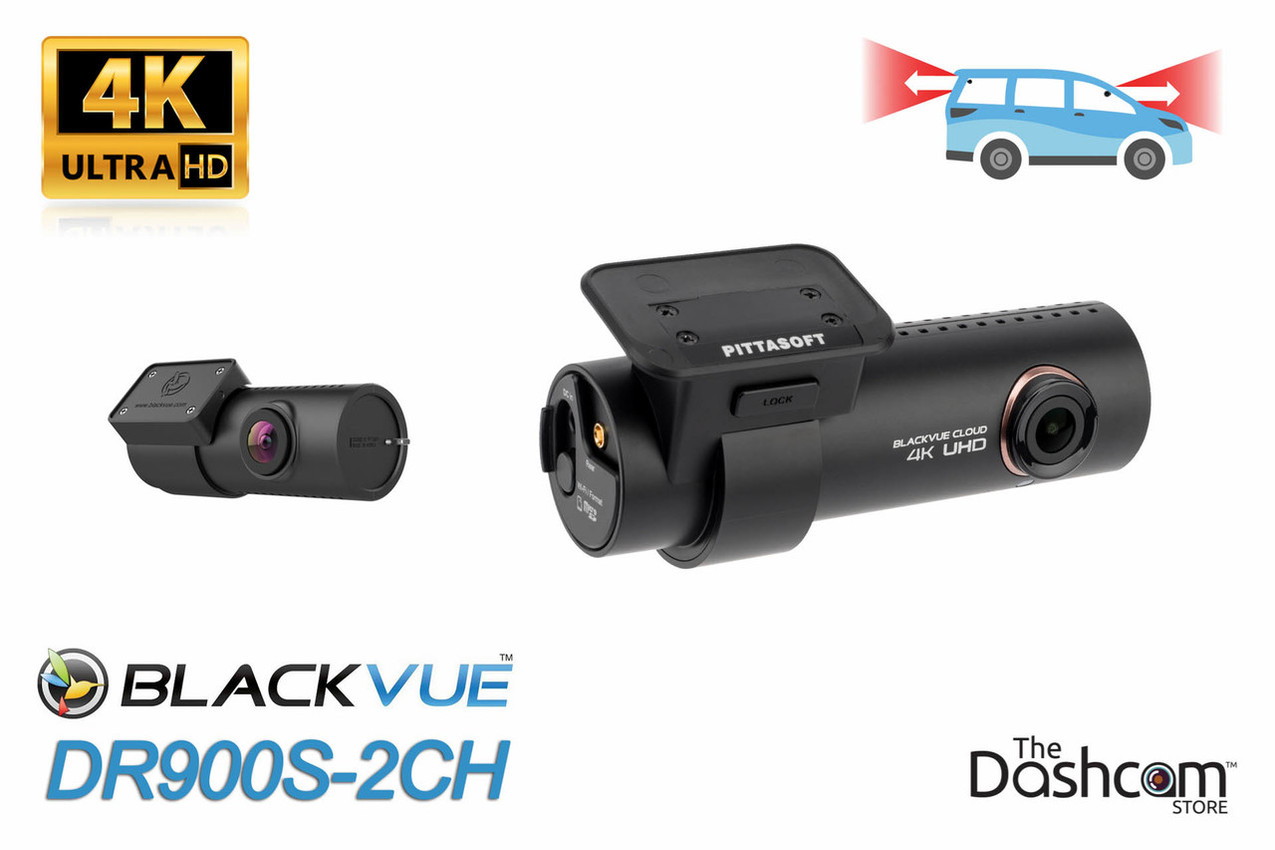 blackvue dr900s 2ch dual lens 4k gps wifi dashcam for front rear