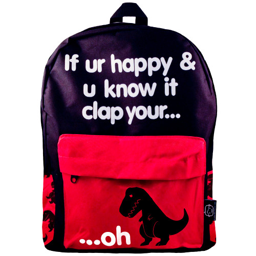 Sad T-Rex | Clap Your Oh Backpack
