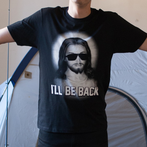 I'll Be Back Jesus Men's T-Shirt