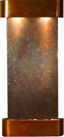 Adagio Cascade Springs Solid Rajah Slate & Round Copper Frame Wall Fountain