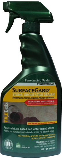Tilelab 32oz Surfacegard Stone, Grout & Tile Sealer 