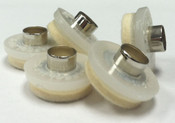 7/8" SafeGlides White Wool Tap In Floor Protectors
