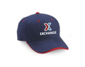 Premium TWO-TONE BALL CAP - Navy & Red with XEX logo