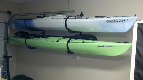 Secure Kayak Wall Rack - StoreYourBoard.com