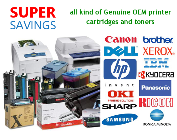 All knnd of Genuine OEM printer cartridges and toners  Rees Electronics & Office Products Inc 