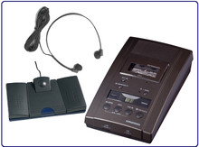 Grundig 3110T Microcassette Transcriber with Foot Pedal and Headset