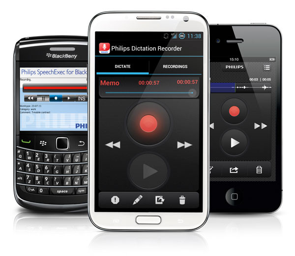 voice recorder app with transcription