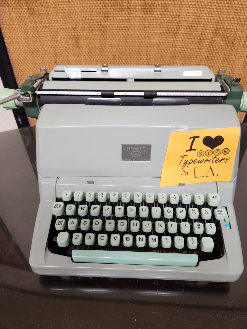 Vintage Hermes 9 Manual Desktop Office Typewriter - Rees