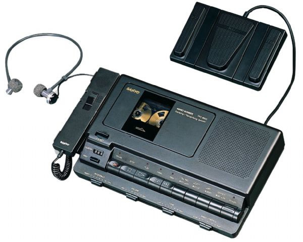 Sanyo TRC-8080 Standard Cassette Transcriber for sale online 