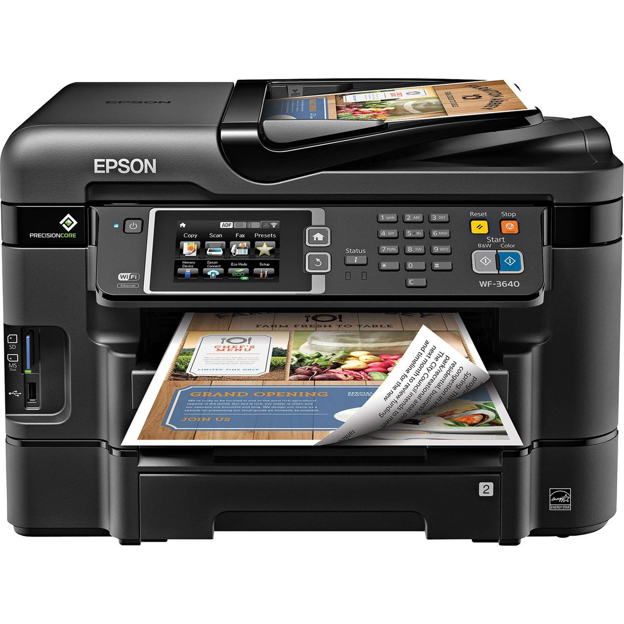 Epson WorkForce WF2650 AllInOne Wireless Color Printer with Scanner