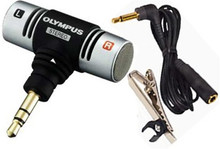 Olympus ME-51S Stereo Microphone with 3.3' Cord & Tiepin-clip