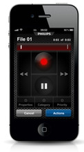 Philips LFH7430 SpeechExec Dictation Recorder App for iPhone and iPad