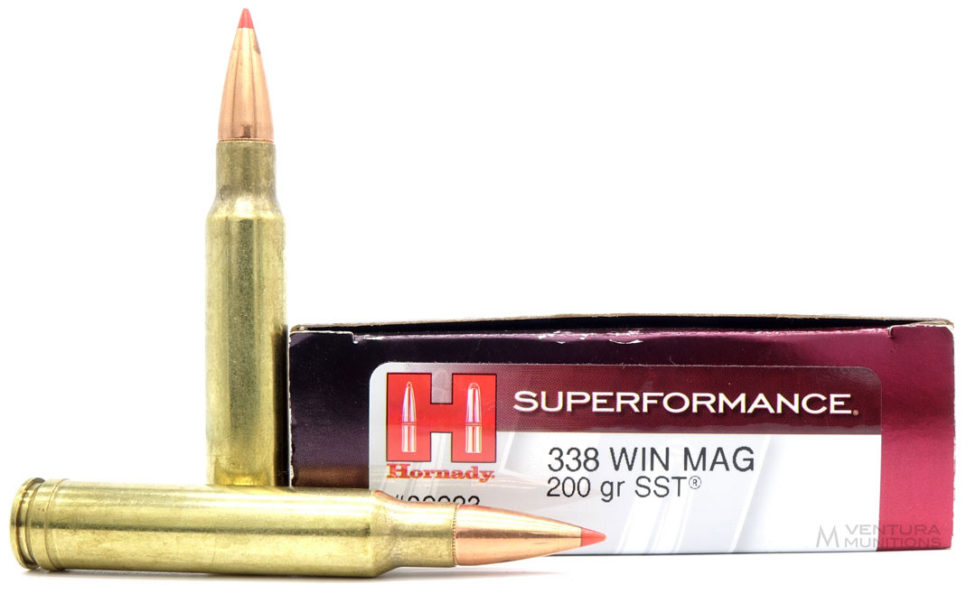 Hornady 338 Winchester Magnum 200gr SST Superformance Ammo for Sale