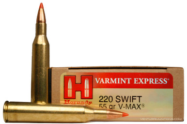 Hornady 220 Swift  55gr V-MAX™  Varmint Express Ammo - 20 Rounds