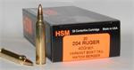 HSM 204 Ruger  40gr  BT Ammo - 20 Rounds