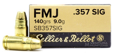 Sellier & Bellot 357 SIG 140gr FMJ Ammo - 50 Rounds