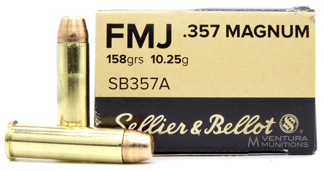 Sellier & Bellot 357 Magnum 158gr FMJ Ammo For Sale | Ventura Munitions