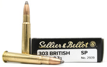 Sellier & Bellot 303 British 150gr SP Ammmo - 20 Rounds