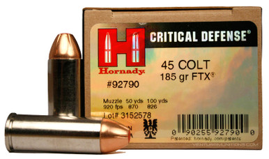 Hornady 45 Colt 185gr FTX® Critical Defense Ammo - 20 Rounds