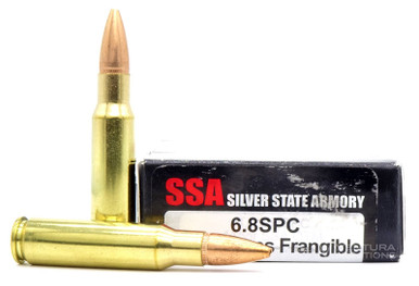 Silver State Armory 6.8 SPC 85gr Frangible RRLP Ammo - 20 Rounds
