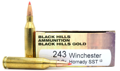 Black Hills 243 Winchester 95gr Hornady SST Ammo - 20 Rounds