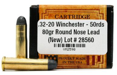 Ventura Heritage 32-20 Winchester 80gr RN Ammo - 50 Rounds