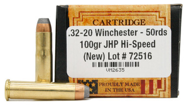 Ventura Heritage 32-20 Winchester 100gr JHP (Hi Speed) Ammo - 50 Rounds