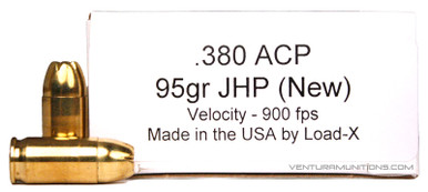 Ventura Heritage 380 ACP 95gr JHP Home Defense Ammo - 50 Rounds