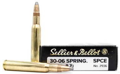 Sellier & Bellot .30-06 Springfield 150gr Soft Point Ammo - 20 Rounds