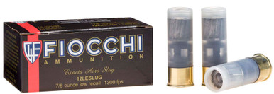 Fiocchi Exacta 12 Gauge 2.75" 7/8oz Low Recoil Rifled Slug - 10 Rounds