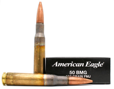 Federal 50 BMG 660gr FMJ Ammo - 10 Rounds