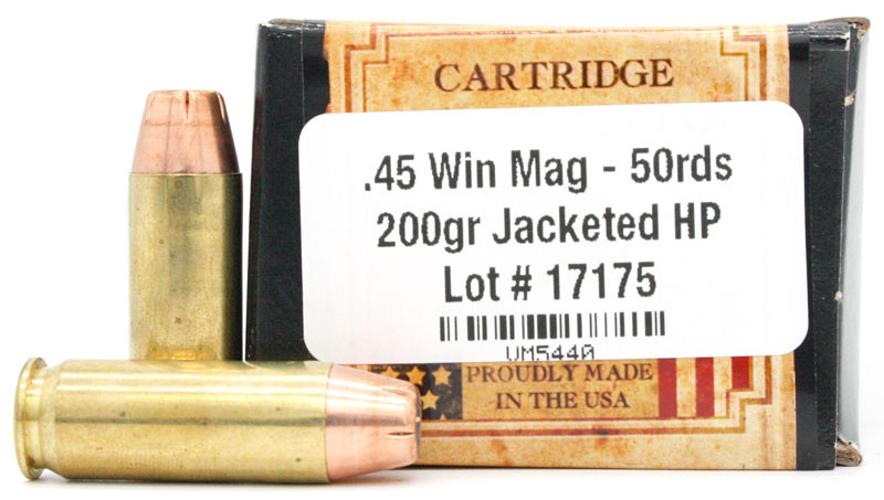 Ventura Heritage 45 Win Mag 200gr JHP Ammo - 50 Rounds - Ventura Munitions